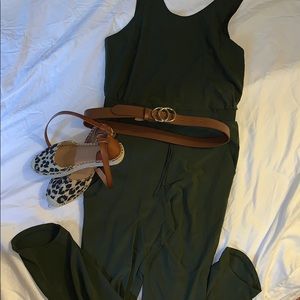Green jumpsuit
